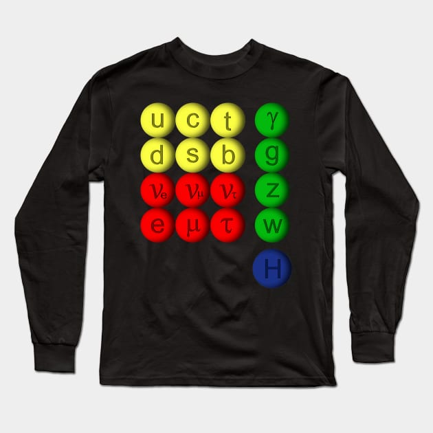 Elementary Particles Standard Model Long Sleeve T-Shirt by antarte